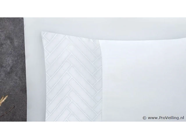 Hotel dekbed overtrek valencia wit 200 x 220cm - afbeelding 3 van  3