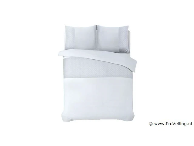 Hotel dekbed overtrek valencia wit 240 x 220cm - afbeelding 1 van  3