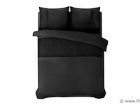 Hotel dekbed overtrek valencia zwart 240 x 220cm - afbeelding 1 van  3