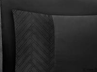 Hotel dekbed overtrek valencia zwart 240 x 220cm - afbeelding 3 van  3