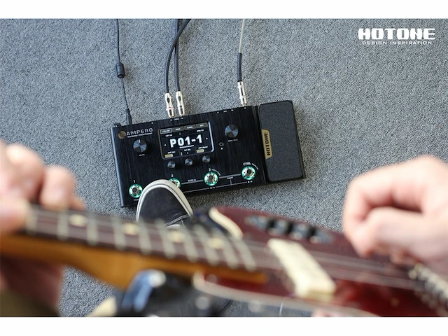 Hotone mp100 ampero series multieffectpedaal zwart - afbeelding 2 van  5