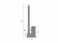 Hottub - vonato - wooden tranquil - houten hottub met kachel - afbeelding 8 van  9