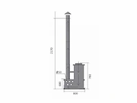 Hottub - vonato - wooden tranquil - houten hottub met kachel - afbeelding 5 van  6