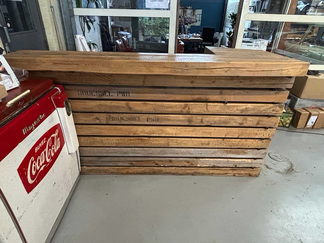Hout - receptie- en baliemeubel - afbeelding 1 van  3