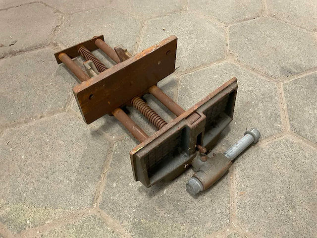 Hout bankschroef (2x) - afbeelding 2 van  4