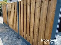 Hout-betonschutting 37.5m - afbeelding 3 van  7