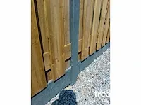 Hout-betonschutting 37.5m - afbeelding 4 van  7