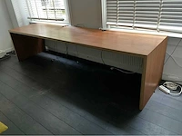 Hout bureau opstelling - afbeelding 2 van  7