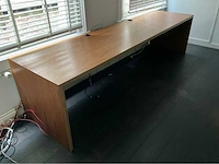 Hout bureau opstelling - afbeelding 4 van  7