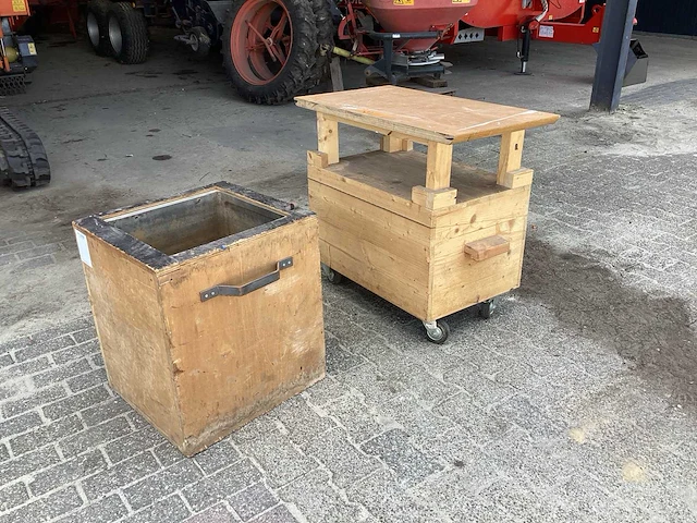 Hout gereedschapswagen - afbeelding 3 van  7