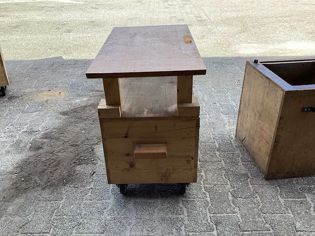 Hout gereedschapswagen - afbeelding 5 van  7