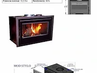 Hout inzethaard 10,5 kw, front 749 cc/sp - afbeelding 2 van  6