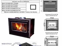 Hout inzethaard 10,5 kw, front 755 cc/sp - afbeelding 2 van  6
