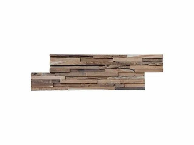 Houten 3d wandpanelen 2 m2 - afbeelding 2 van  2