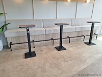 Houten bank incl. kussens - 490x75x120 cm - afbeelding 1 van  7