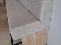 Houten bank incl. kussens - 490x75x120 cm - afbeelding 3 van  7