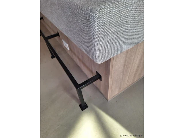 Houten bank incl. kussens - 490x75x120 cm - afbeelding 4 van  7