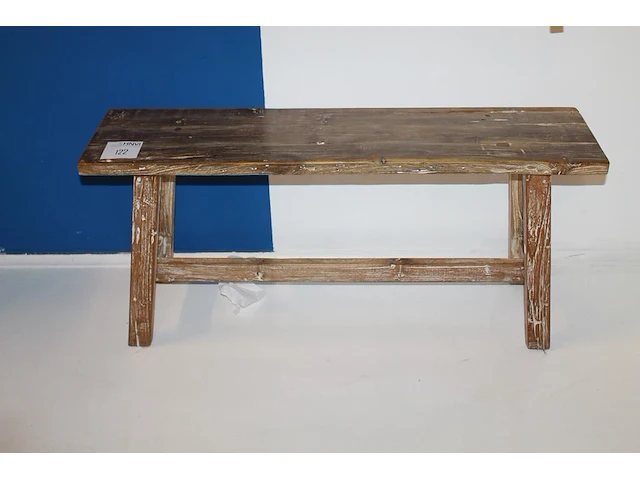 Houten bankje 100 x 25 x 45 cm. - afbeelding 1 van  3