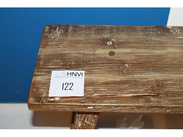 Houten bankje 100 x 25 x 45 cm. - afbeelding 2 van  3