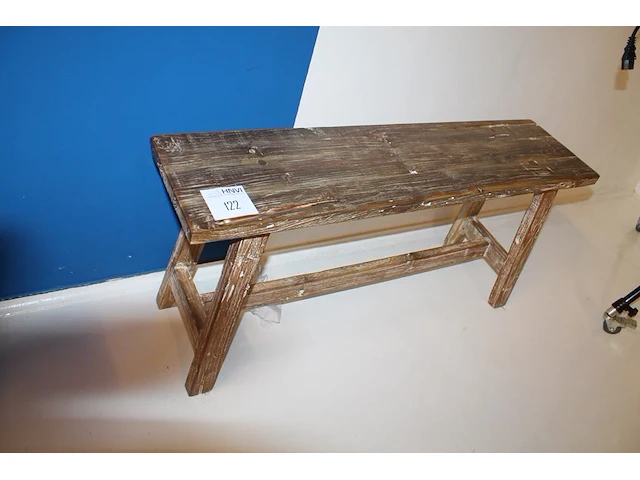 Houten bankje 100 x 25 x 45 cm. - afbeelding 3 van  3