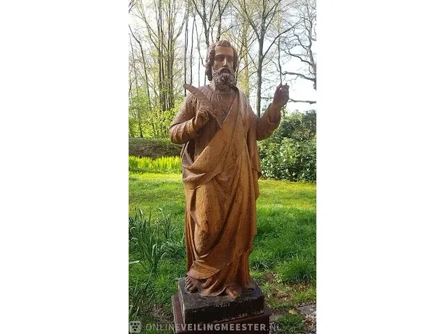 Houten beeld bouwjaar 19e eeuw - afbeelding 1 van  15