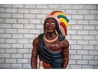 Houten beeld "native american" - afbeelding 3 van  7