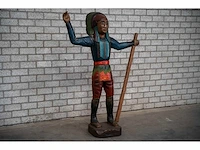 Houten beeld "native american" - afbeelding 3 van  7