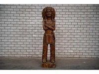 Houten beeld "native american" - afbeelding 1 van  8