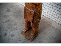 Houten beeld "native american" - afbeelding 8 van  8