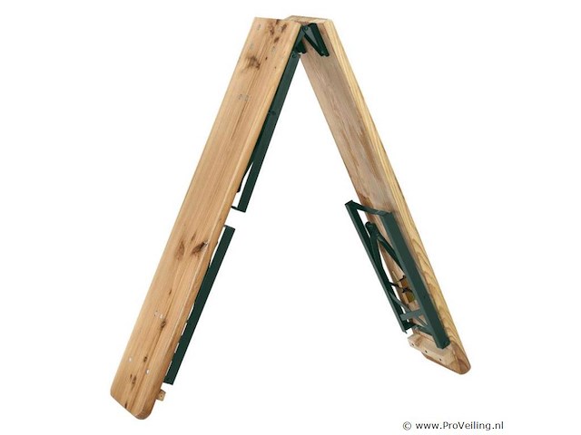 Houten biertafelset / bierbank passau - 3-delig - inklapbaar - afbeelding 4 van  14