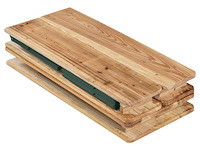 Houten biertafelset / bierbank passau - 3-delig - inklapbaar - afbeelding 6 van  14