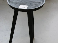 Houten bijzettafel met doorsnede 35 cm. - afbeelding 2 van  2