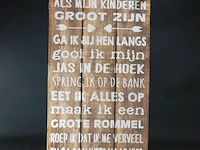 Houten bord als mijn kinderen - afbeelding 1 van  5