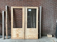 Houten buitendeur in kozijn met glas 150x195 cm - afbeelding 1 van  2