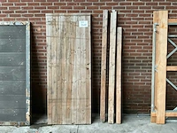 Houten buitendeur met kozijn 77x195 cm - afbeelding 1 van  3