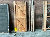 Houten buitendeur met kozijn 77x195 cm - afbeelding 3 van  3