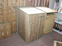 Houten container ombouw. afmeting 92 x 76 x 126 cm. - afbeelding 1 van  2