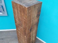 Houten displayzuil - 29x29x100cm - afbeelding 2 van  3