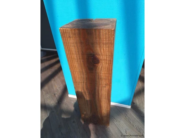 Houten displayzuil - 29x29x100cm - afbeelding 1 van  3