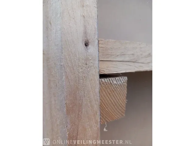 Houten dubbelzijdige kast met inhoud - afbeelding 9 van  18