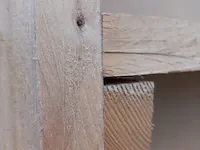 Houten dubbelzijdige kast met inhoud - afbeelding 9 van  18