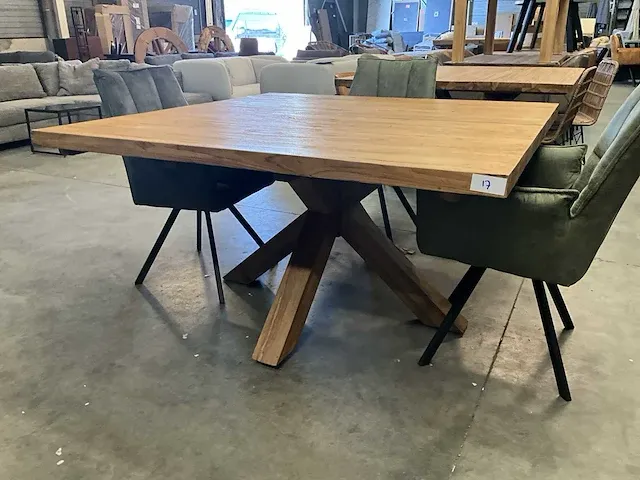 Houten eetkamertafel - afbeelding 1 van  6