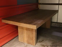 Houten eettafel - 240x100x78cm - afbeelding 1 van  6