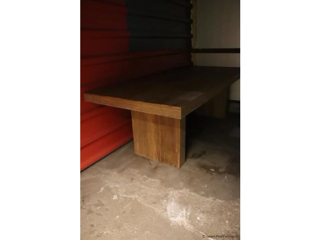 Houten eettafel - 240x100x78cm - afbeelding 2 van  6