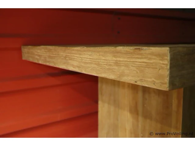 Houten eettafel - 240x100x78cm - afbeelding 4 van  6