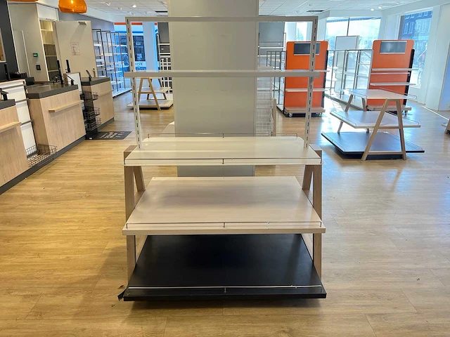 Houten etagère 120 cm hoog (2x) - afbeelding 2 van  8