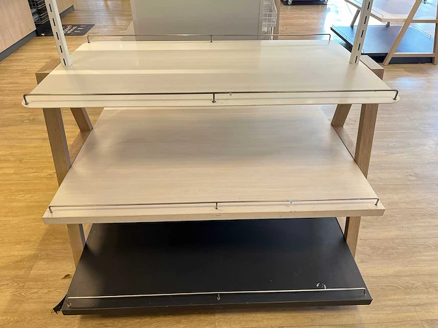 Houten etagère 120 cm hoog (2x) - afbeelding 4 van  8