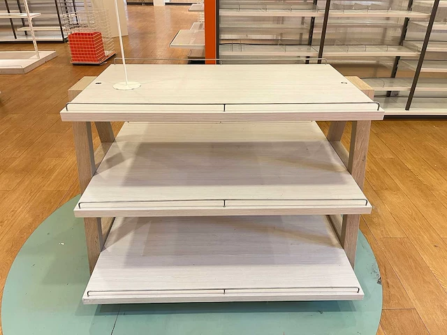 Houten etagère 120 cm hoog (2x) - afbeelding 3 van  5