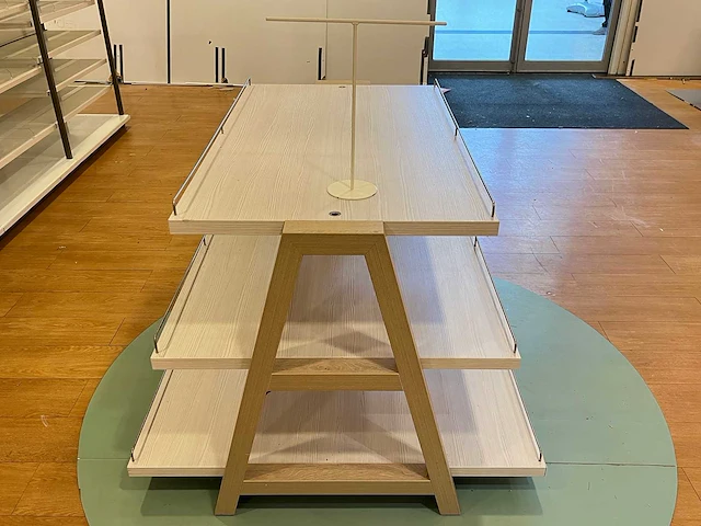 Houten etagère 120 cm hoog (2x) - afbeelding 4 van  5