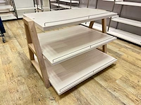 Houten etagère 120 cm hoog (4x) - afbeelding 2 van  5